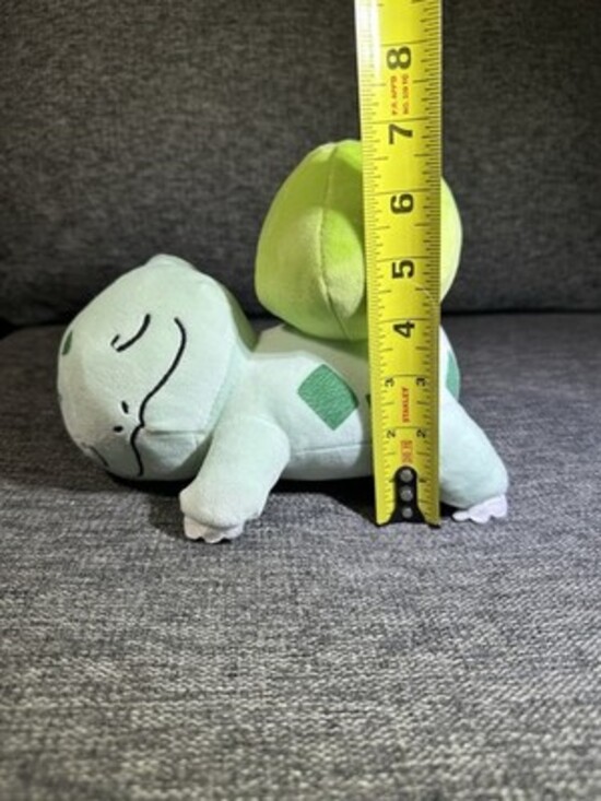 Sleeping Bulbasaur Pokemon Plush Stuffed Animal Doll  9” - Picture 6 of 6
